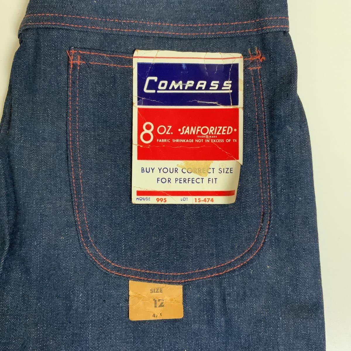 Amazon.co.jp: 40s 50sデニムペインターパンツ ビンテージデッド