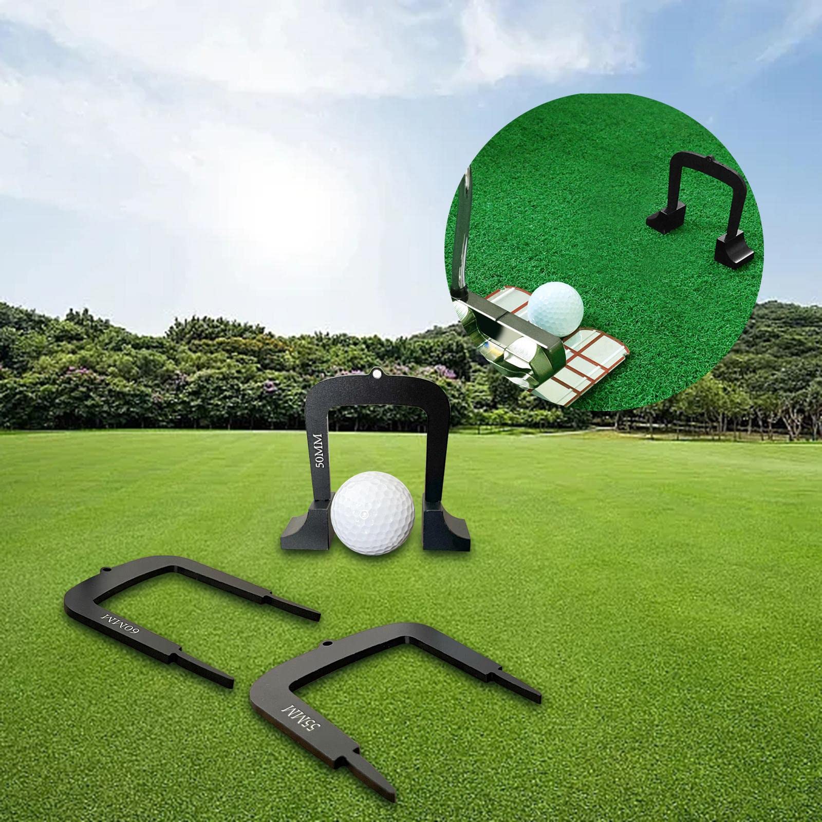 Perfeclan Portería para Putter de Golf, Accesorios de Práctica