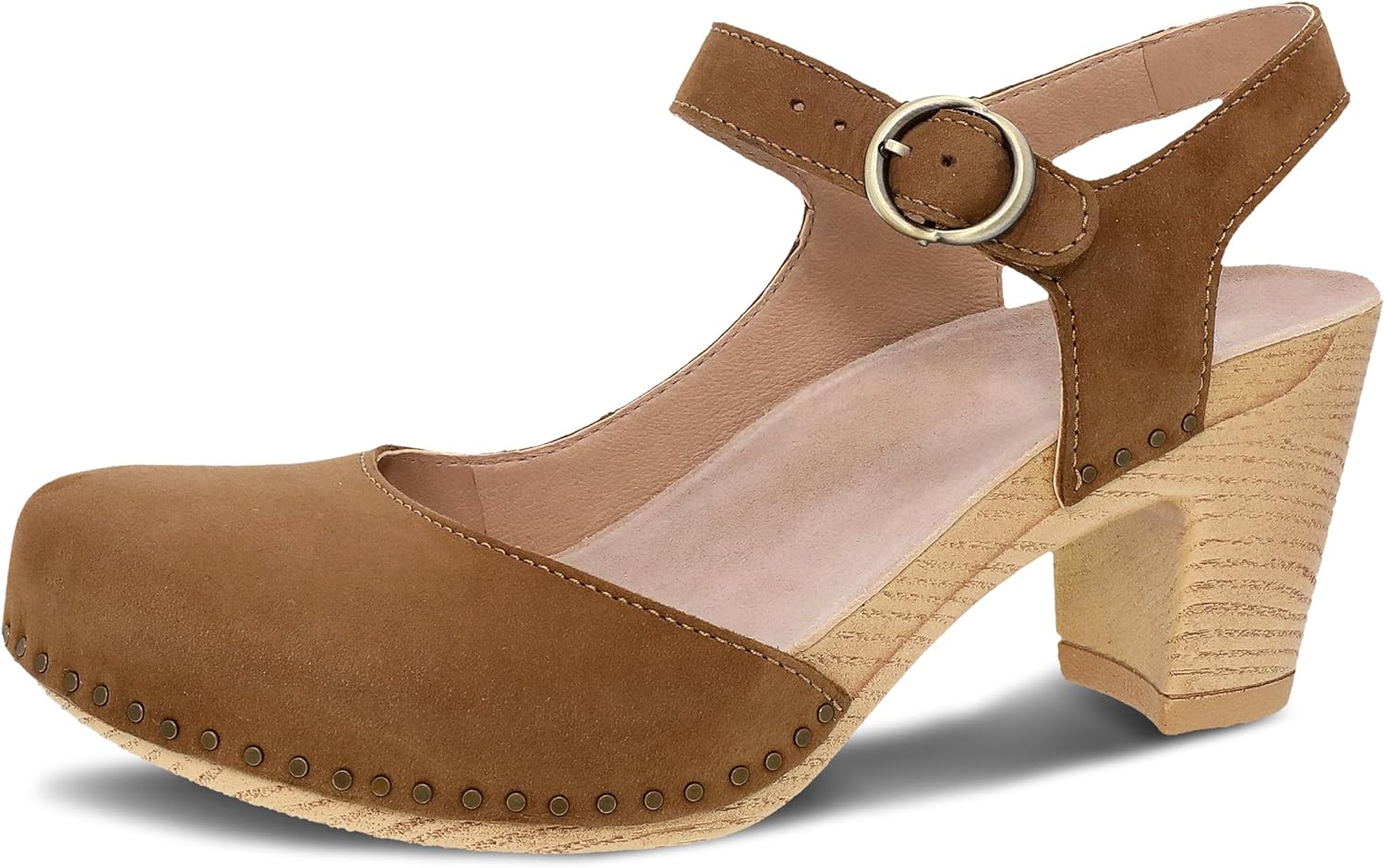 Dansko Taytum Closed-Toe Assymetrical Sandal for Women - Quality Leathers Treated with Scotchgard for Stain Resistance - Cushioned, Contoured Footbed for All-Day Comfort