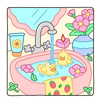 Little Moments: Color By Line Coloring Book for Adults & Teens with Vibrant Outlines for Calm and Cozy Days