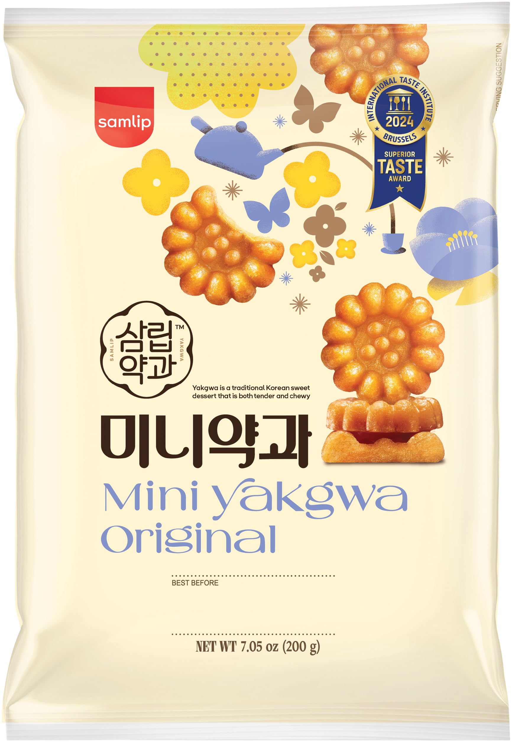 SAMLIP Pastelito dulce al estilo coreano, sabor original - 1 x 200 g