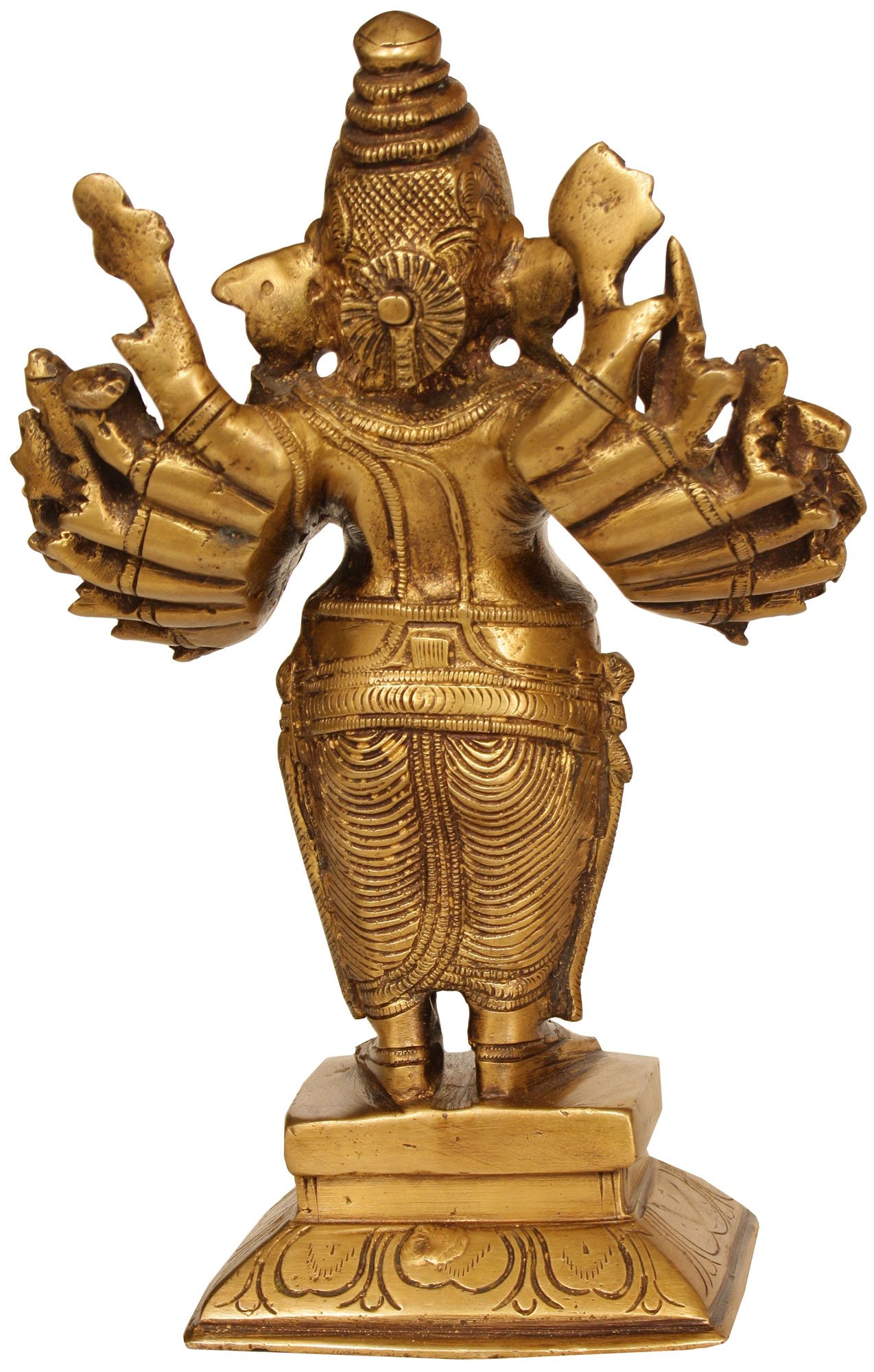 Amazon.co.jp: sixteen-armed Standingガネーシャ – 真鍮彫刻 : Home