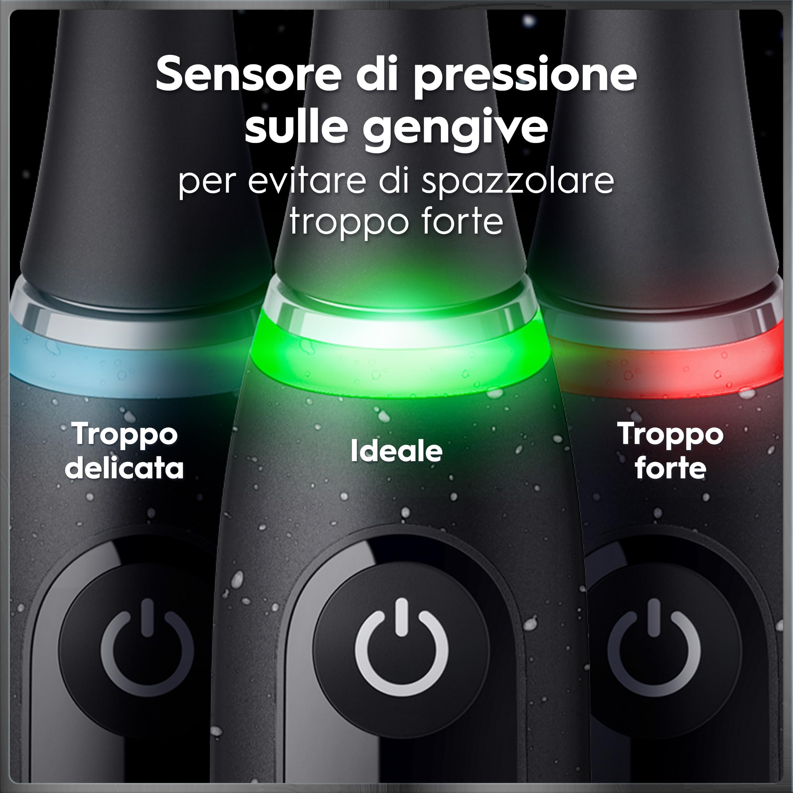 Oral-B iO 10 Spazzolino Elettrico, 3 Testine di Ricambio, Custodia, Nero - 3 Testina di Ricambio per Spazzolino Elettrico, Ricaricabile, Custodia da Viaggio Ricaricabile, Pulizia Denti Efficace