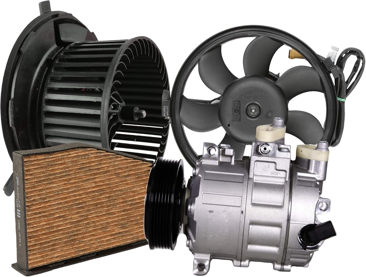 AC Compressor Engine Cooling Fan Blower Motor Cabin Air