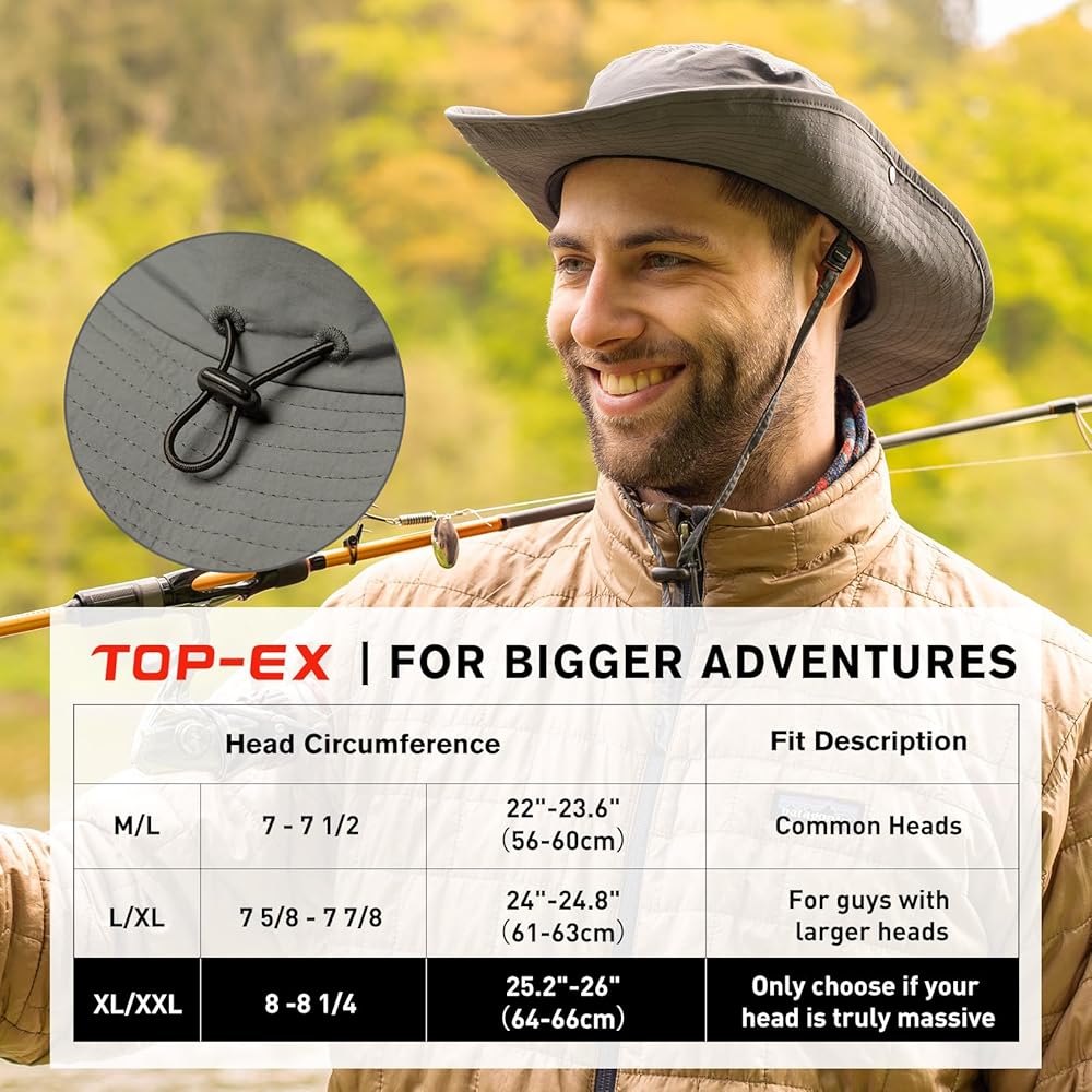 Amazon.com: Summer Sun Hat Golf Bucket for Men Big Head Wide