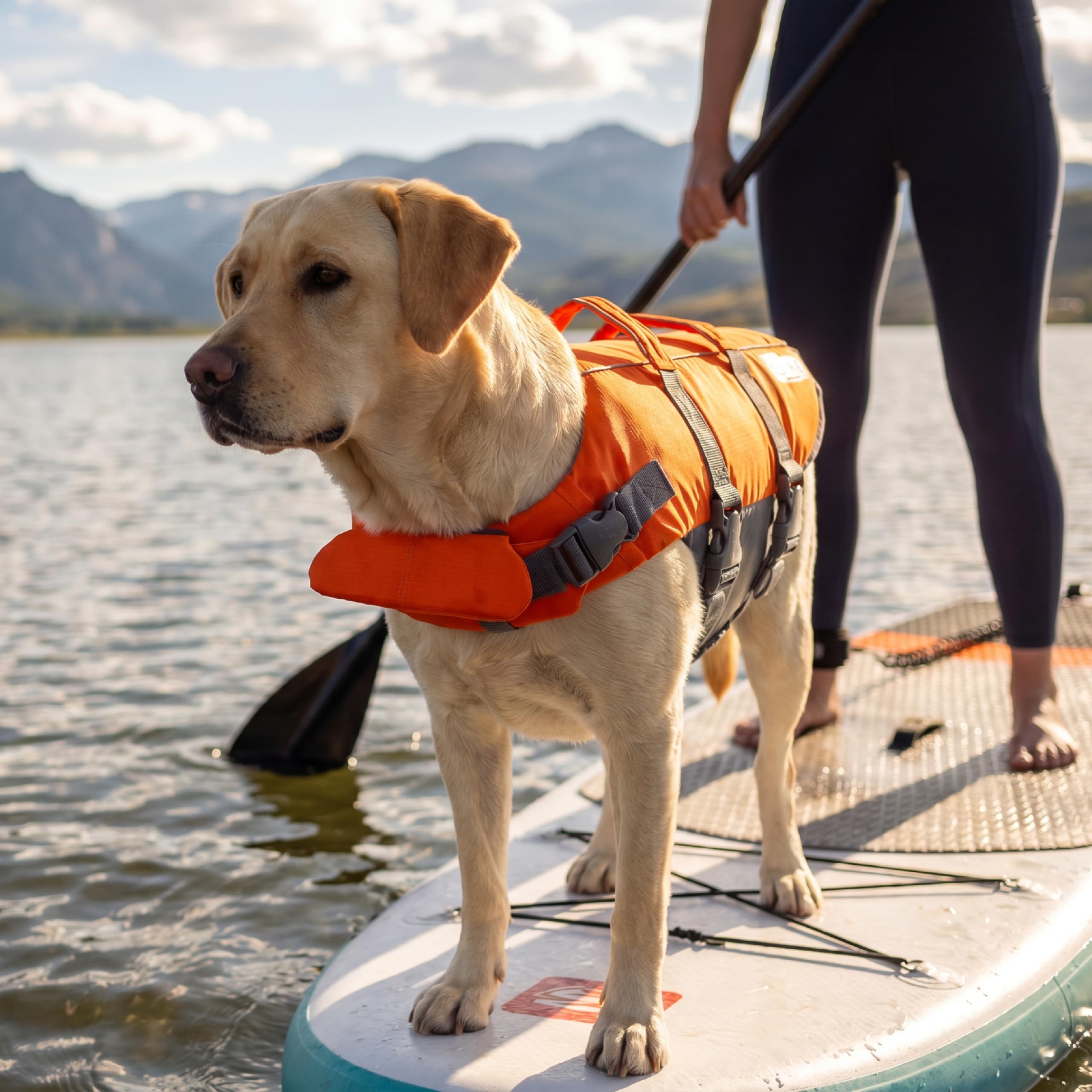 Kyjen 22021 Outward Hound Ripstop Quick Release Easy Fit Rettungsweste für Hunde, verstellbar, Größe L, orange