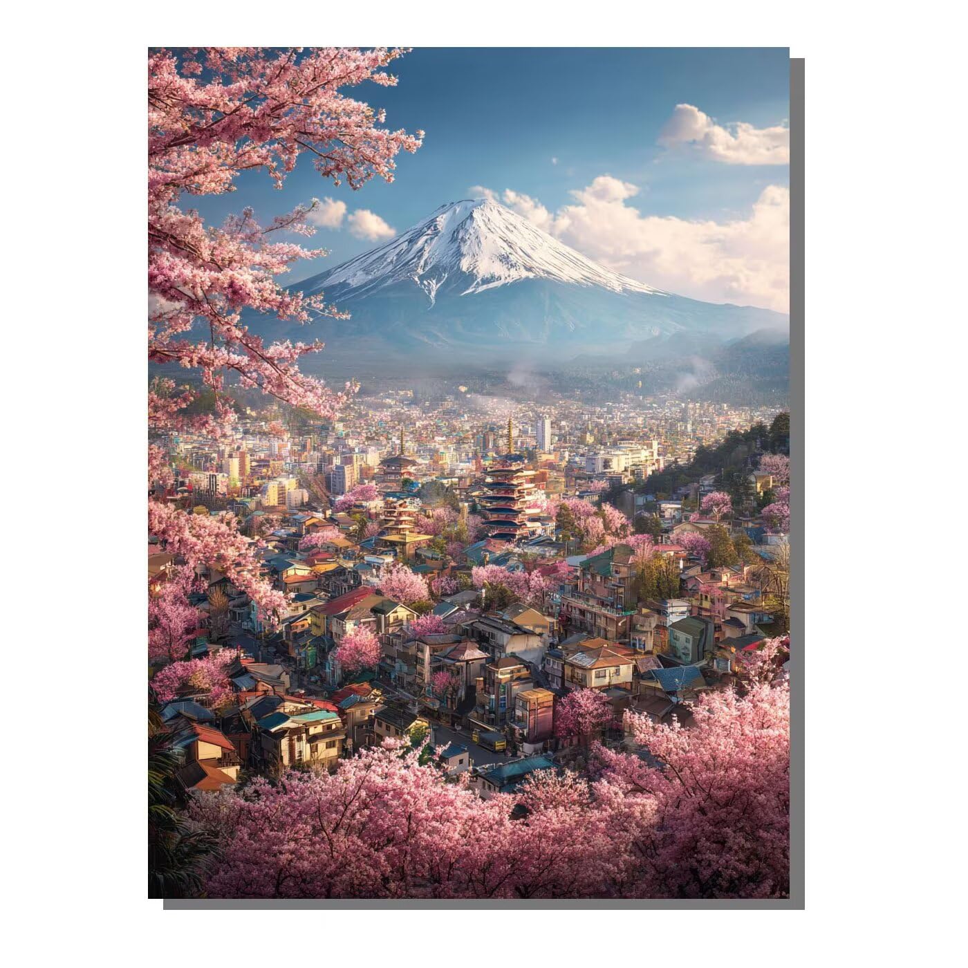 Krajobraz Mount Fuji duży diamentowy obraz artystyczny 81 x 102 cm, DIY kwadratowy obraz diamentowy pełne wiercenie kryształ sztuka rzemiosło haft krzyżykowy mozaika zestaw na Boże Narodzenie dom