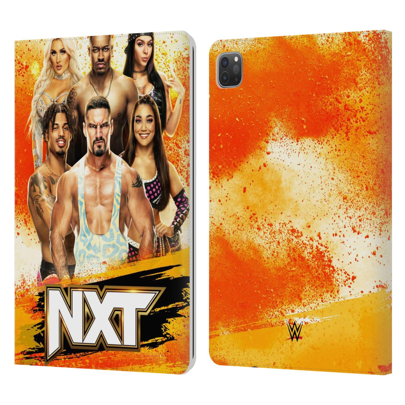 Head Case Designs Officially Licensed WWE NXT Pay-Per-View Superstars Leather Book Wallet Case Cover Compatible with Apple iPad Pro 11 2020/2021 / 2022