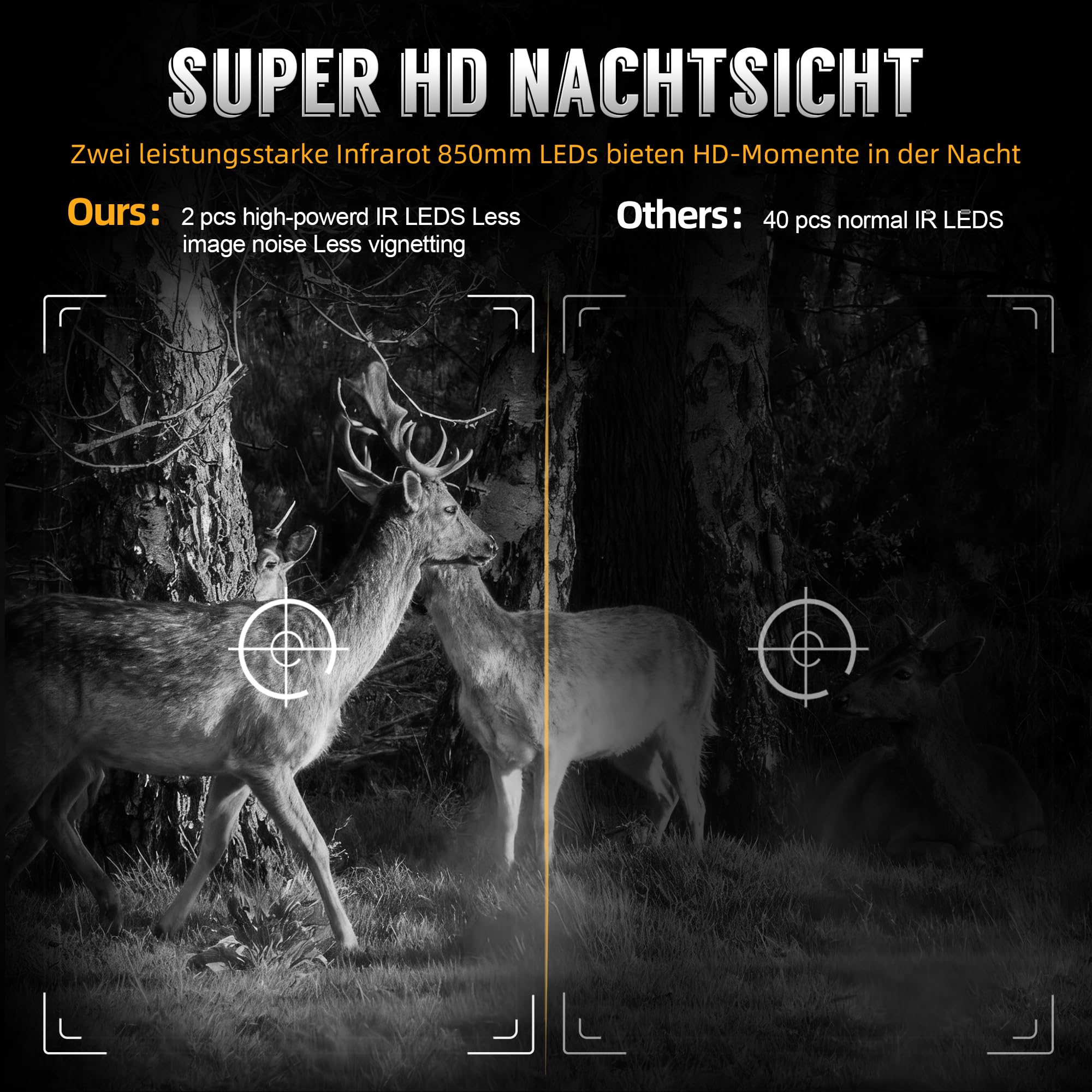 8K Solar Wildkamera mit unbegrenzter kostenloser App, 7800mAh Akku, 850nm Nachtsicht, 0,1S Bewegungserkennung, IP66 wasserdicht, Wildkamera mit 32GB Speicherkarte, Tierkamera | 0,1S Bewegungserkennung, IP66 wasserdicht, Unbegrenzte kostenlose App, Tierkam