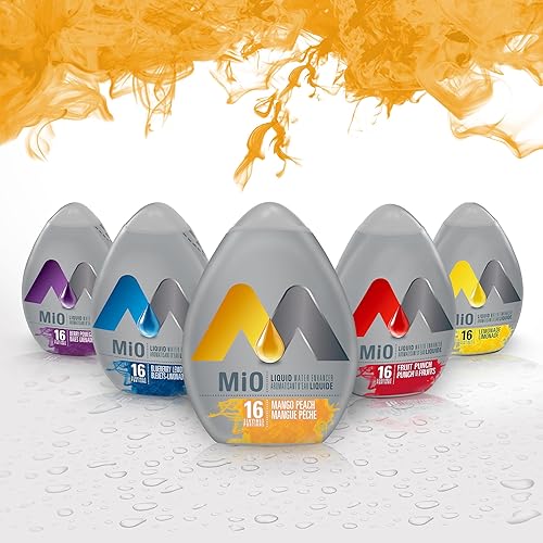 Miniatura 9 de MiO Potenciador líquido del agua del melocotón del mango, 1.6 fl oz1.6oz, importado de Canadá