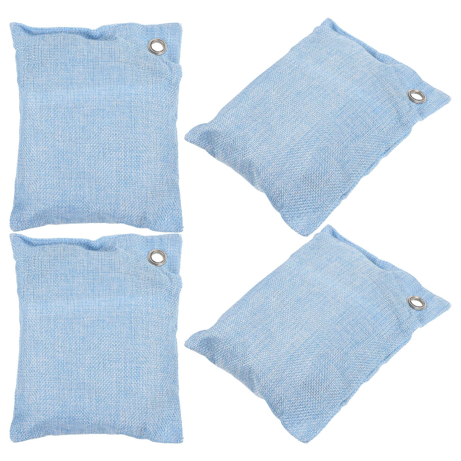 MAGICLULU 4piezas Bolsas de Activado de Bambú Desodorizantes y Purificadoras de Aire para Hogar Coche y Armarios Atrapaores de Olores y Humedad Paquete Reemplazable para Ambiente Fresco