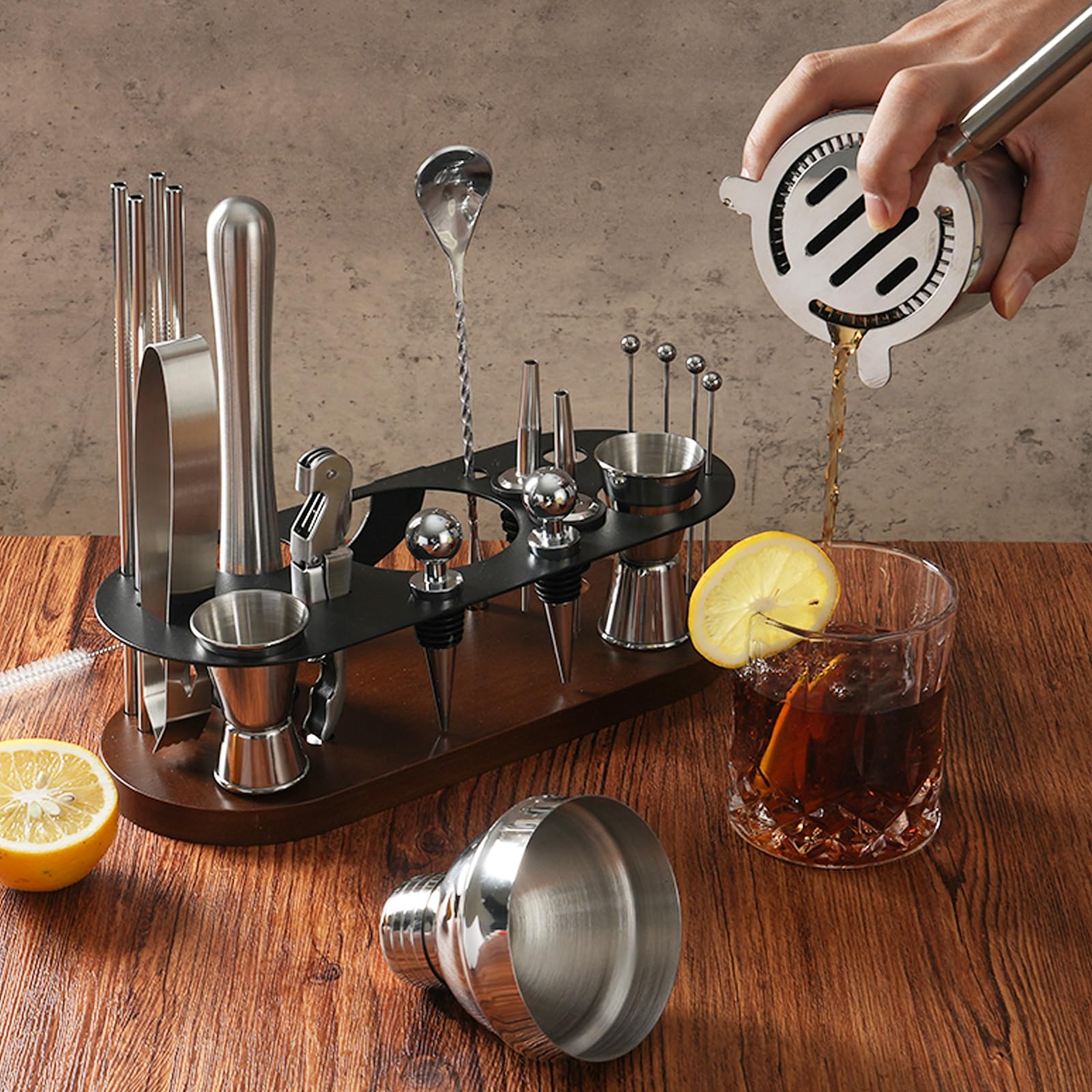 Cocktail Shaker Set bambù yuan