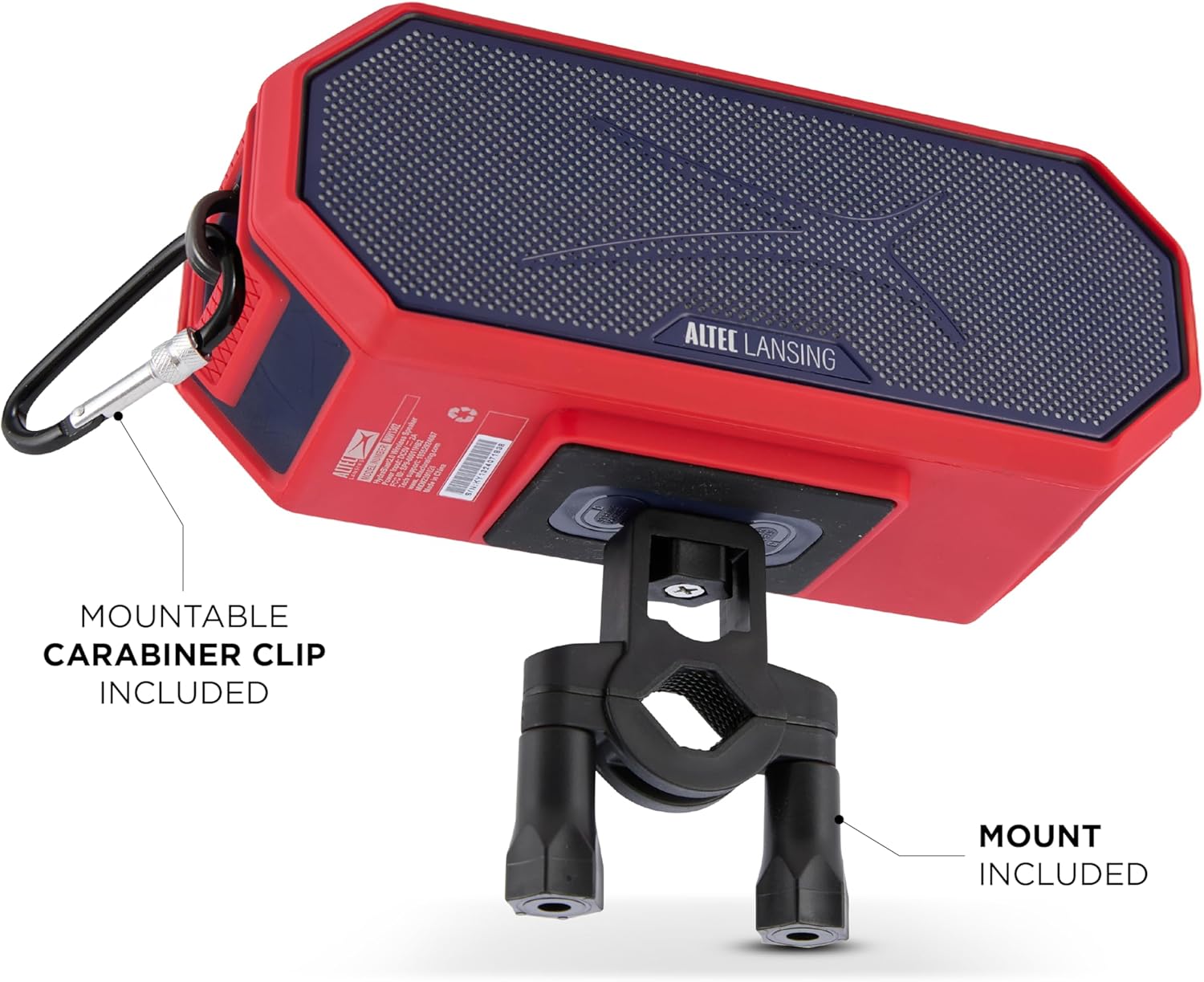 Altec Lansing - Portable Bluetooth Speaker HYDRABLAST 2.0, Waterproof IP67, 20W Output Power, Magnetic Bluetooth Speaker (Boston Red Sox) - Image 5