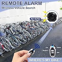Vista 3 de Bocina de bicicleta alarma de vehículo eléctrico inalámbrico sistema de alarma de vibración con sensor de movimiento, alarma antirrobo impermeable