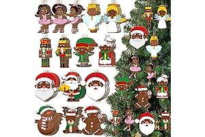 Striking Black Girl Ornaments for Christmas Tree