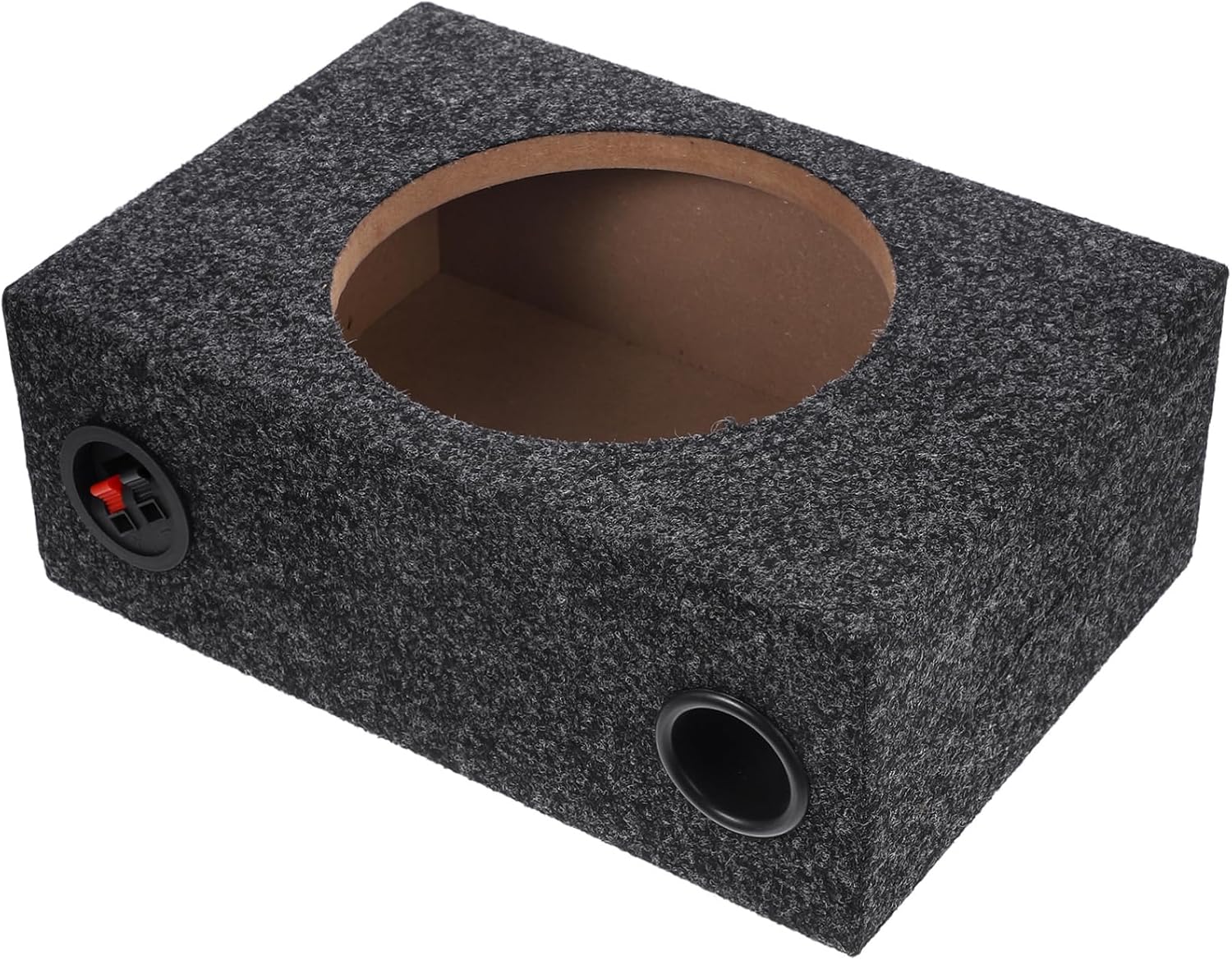 VALICLUD 8 Inch Sealed Carpeted Subwoofer Enclosure Box for Car Audio DIY Speaker Upgrade Compatible Single Cab Trucks