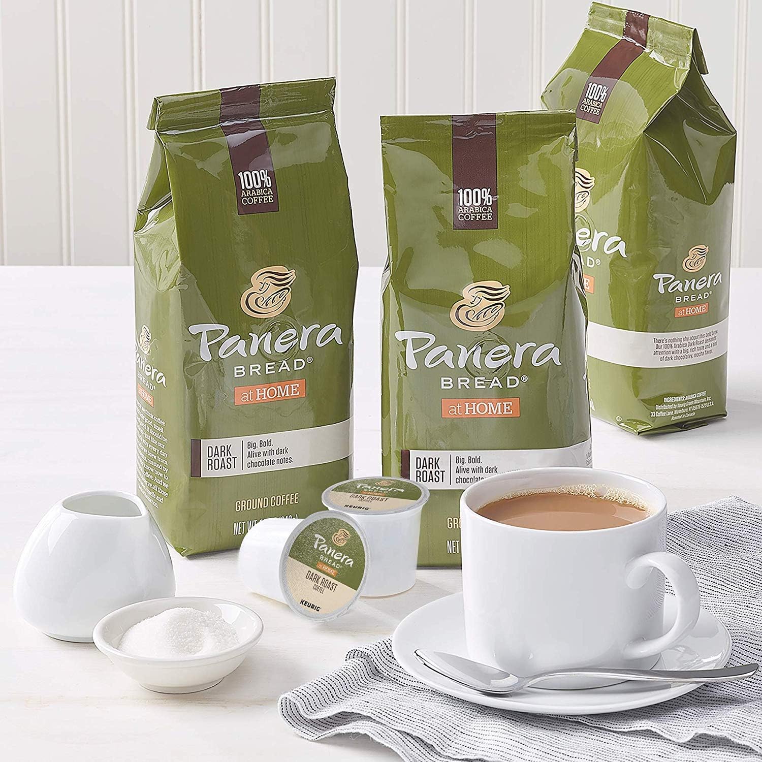Panera Bread 4066 Ground Coffee, Dark Roast, 12 oz Bag