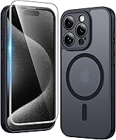 Vista 392 de FNTCASE Funda para iPhone 15 Plus: Fundas magnéticas transparentes para teléfono con protector de pantalla compatible con Magsafe Slim Anti