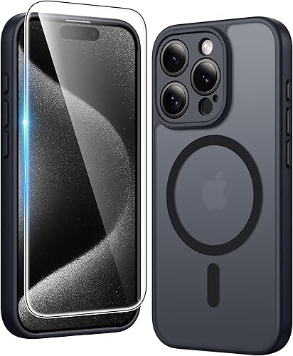 Miniatura 1351 de Fntcase Funda para iPhone 15 Plus y 14 Plus de 6.7 pulgadas, magnética, a prueba de golpes de grado militar, antiamarilleo, delgada, protectora