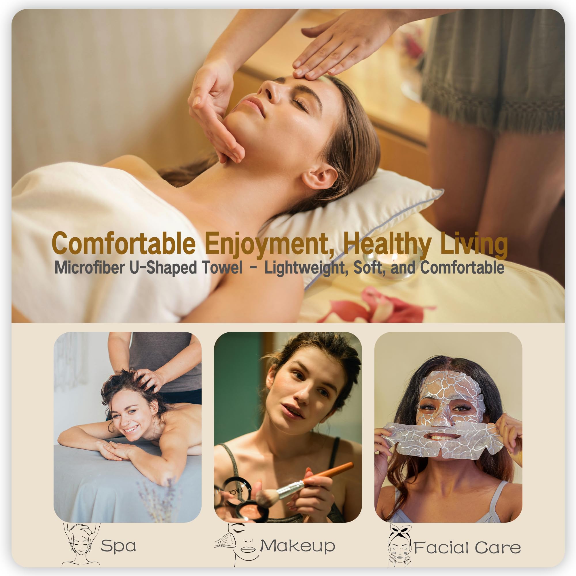 Microfiber Facial Towels for Estheticians - Gray -2
