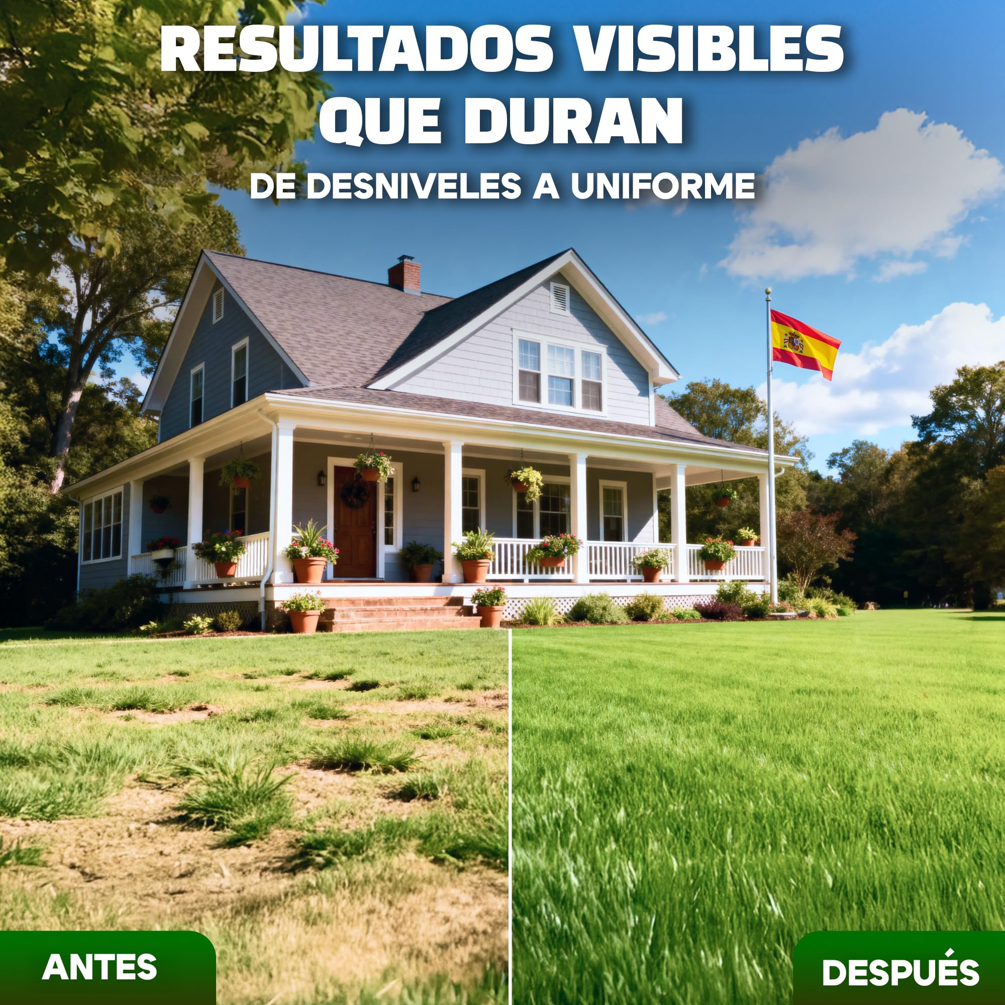 Oris Gaden® Rastrillo Nivelador Tierra 80x30cm + Escarificador Cesped