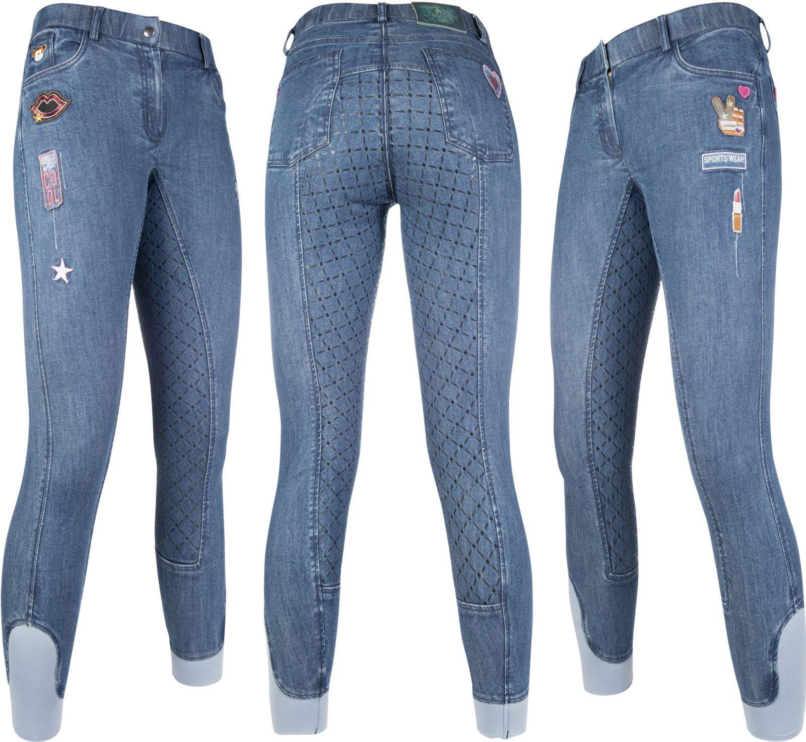 HKM Reithose-10408 Pantaloni da Equitazione. Unisex - Adulto