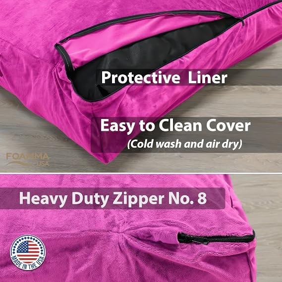 Foamma Crash Pad (48 X 72) (4 Ft X 6 Ft) Sensory Crash Pad with Foam Blocks for Autistic Kids, Soft Fabric & Washable Cover Ideal for Kids and Adults to Jump, Play, or Relax