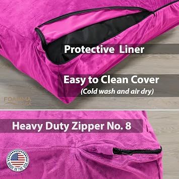Foamma Crash Pad (48 X 72) (4 Ft X 6 Ft) Sensory Crash Pad with Foam Blocks for Autistic Kids, Soft Fabric & Washable Cover Ideal for Kids and Adults to Jump, Play, or Relax