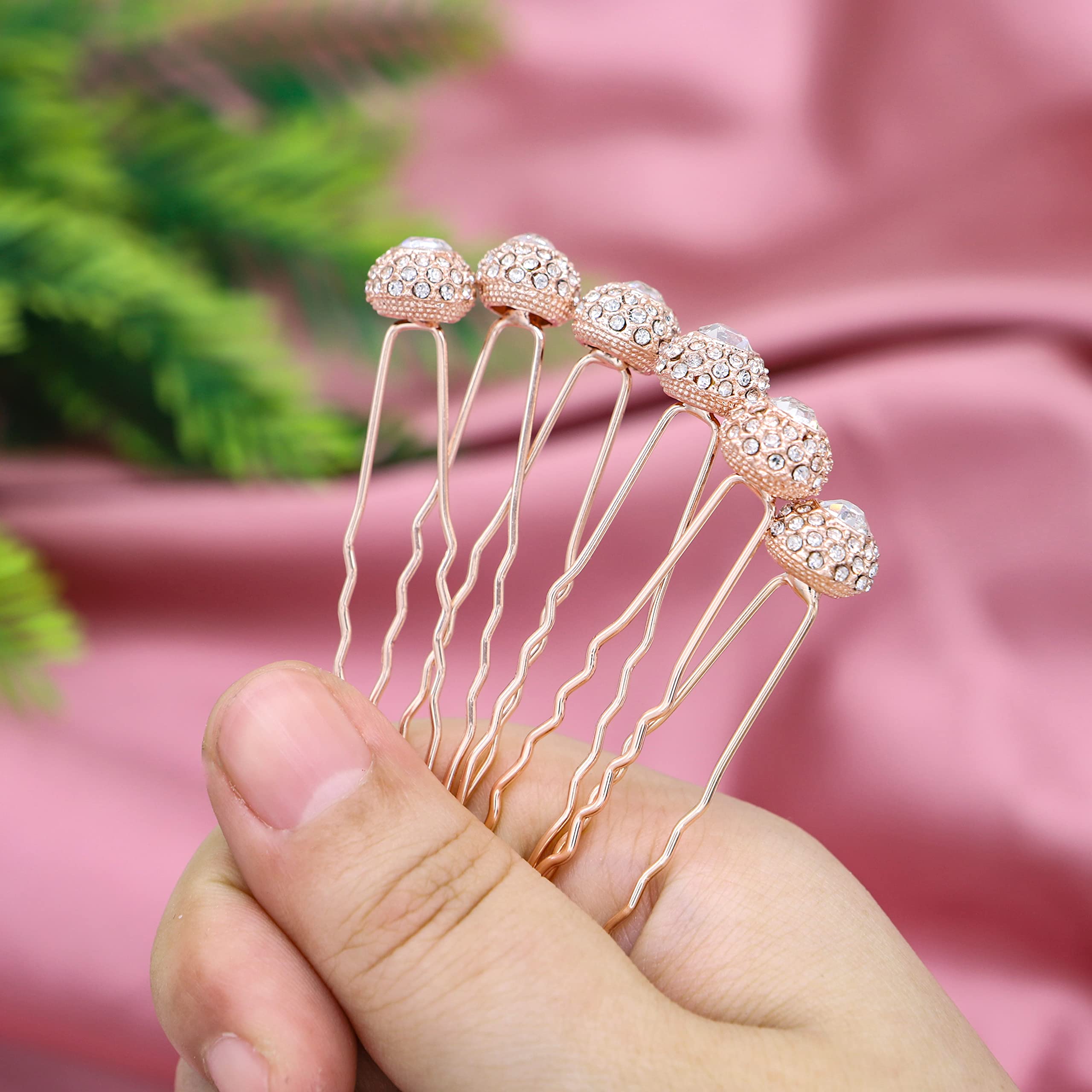 scünci Rhinestone and Pearl Embellished Metal Bobby Pins - All Hair - 20pcs