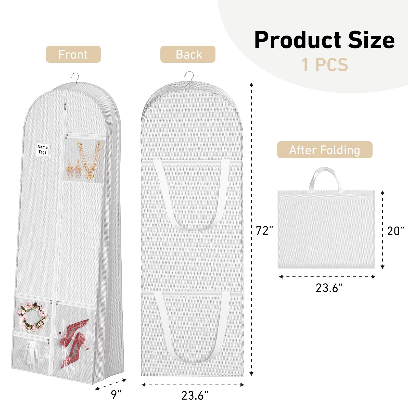 Wedding Dress Garment Bag 72