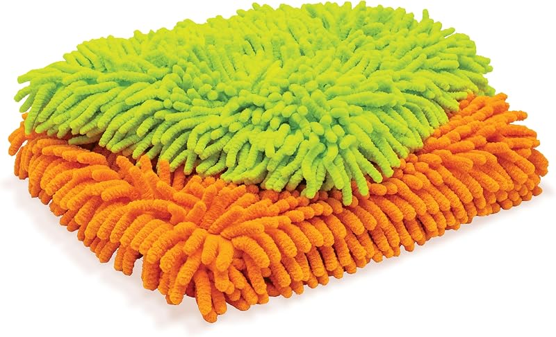 Griot's Garage Almohadillas de microfibra para lavado y detalles de autos, suaves y ultra absorbentes para una limpieza automática suave, lavables a máquina, 8" x 10", juego de 2, 11290