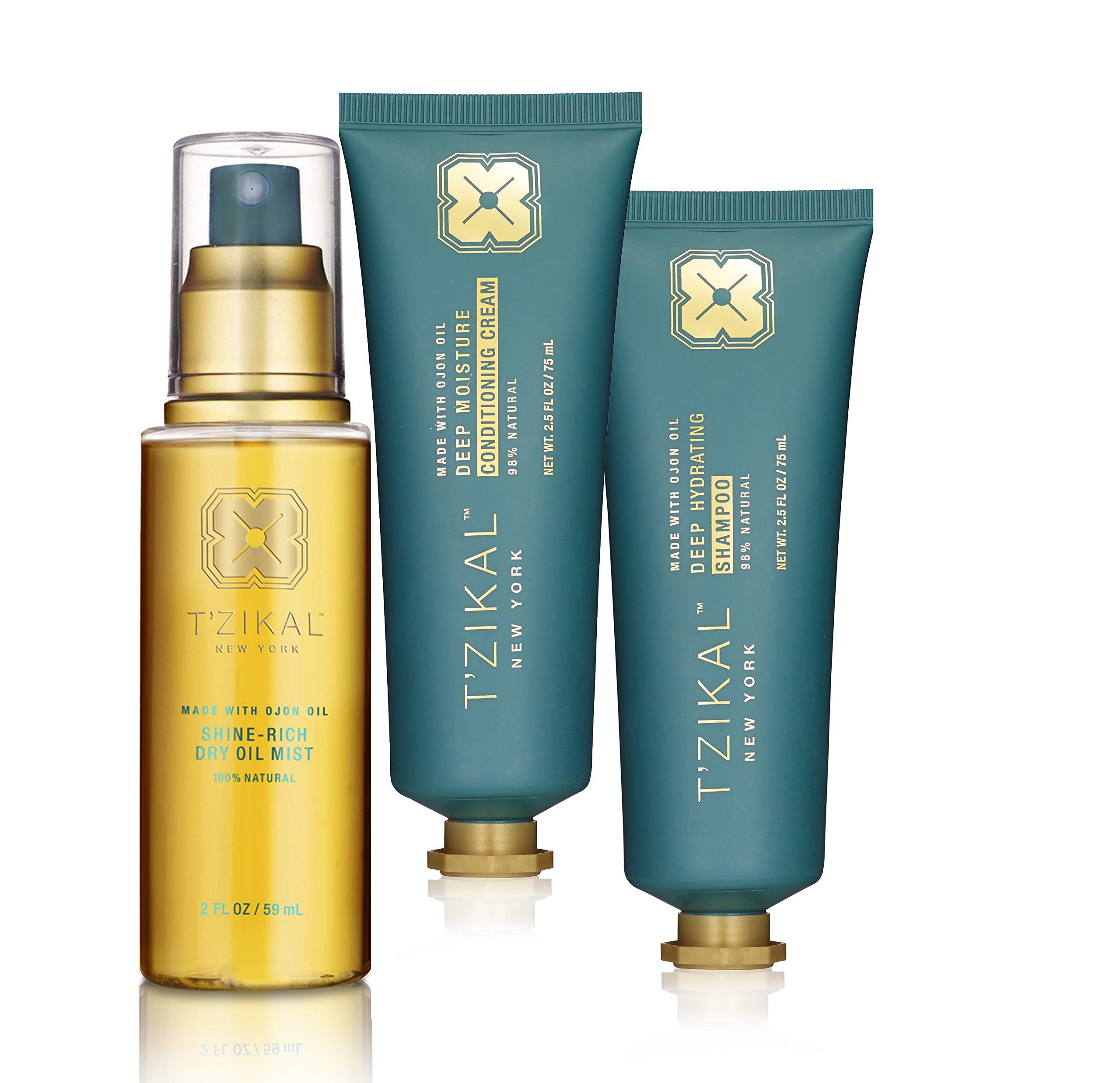 T’zikal Restoration Project with Ojon Oil (Small) - Natural Hair Treatment for Dry Damaged and Color