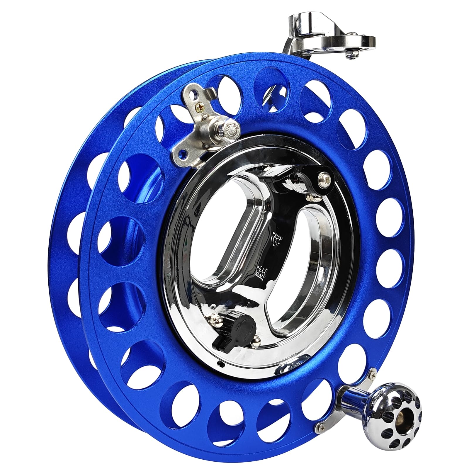 Simxkai Professional 11 Inch Reel with Brake, Heavy Duty Metal Bearings, All Direction Line Guide for Large Adult Kite, Aluminum Alloy Material with Double