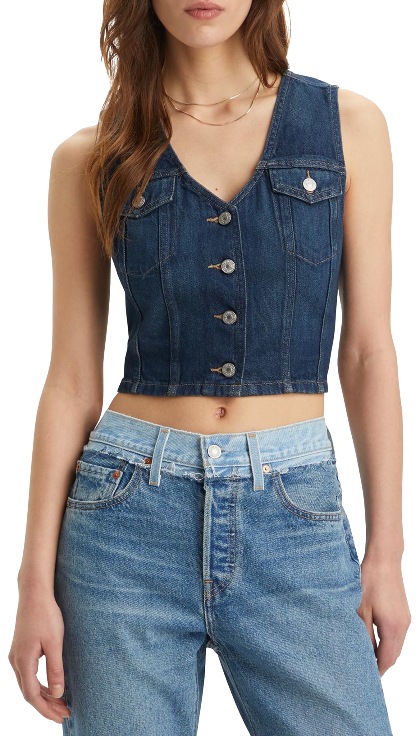 Levi's Damen Bella Denim Corset Top