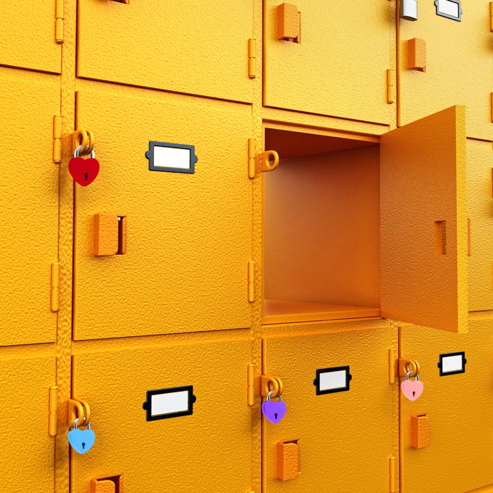 Set 7 Lucchetti Colorati Con Chiavi - Mini Lucchetti Per Valigie, Zaini E Cassetti, 7 Colori - Foto 6