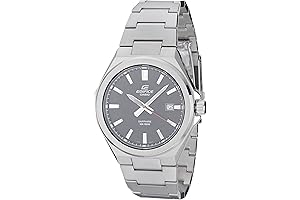 Casio Edifice Men's Quartz Watch EFB-108D-1AV with Sapphire Crystal, Date Indicator, and 100M Water Resistance
