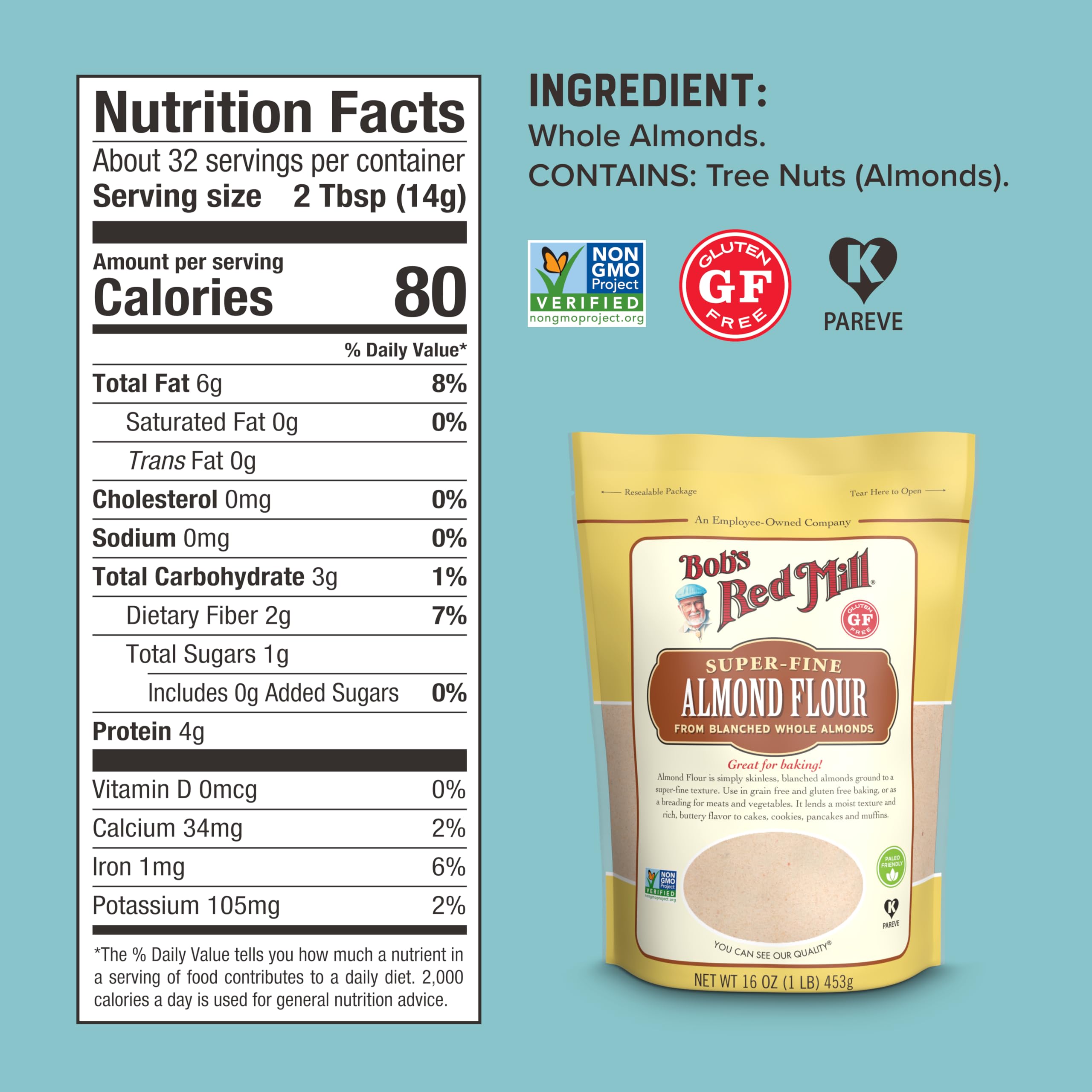 Bob's Red Mill Super-Fine Almond Flour 16 oz