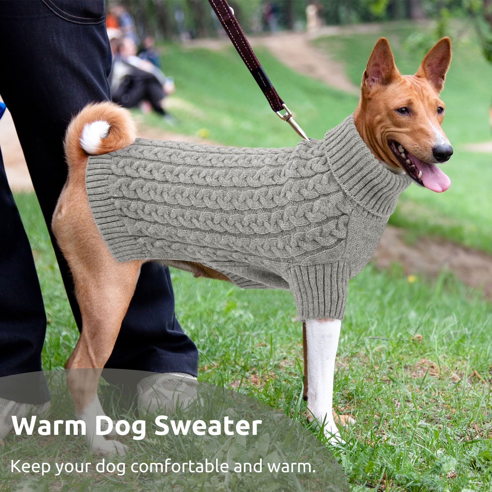 CITÉTOILE Maglione per Cani di Taglia Piccola, Media e Grande, Maglione per Cani Lavorato a Maglia Caldo Invernale, Cappotto per Cani Maglione a Maglia a Collo Alto per Bassotto, Bulldog Francese ecc