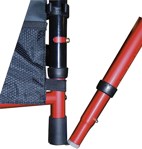 Miniatura 2 de Drive Medical Caminador de viaje plegable portátil de lujo con ruedas de 5 pulgadas y patas plegables rojo