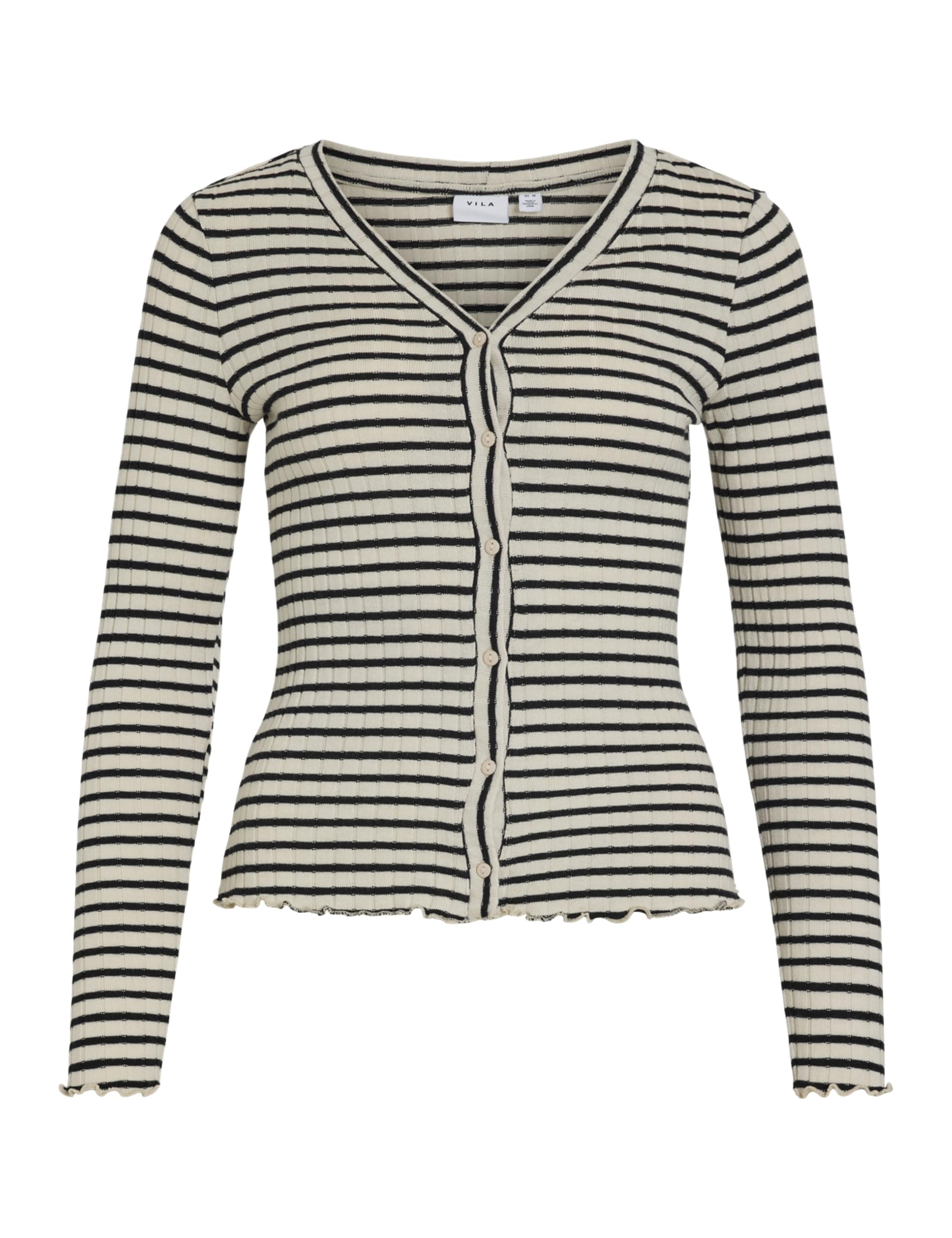Vila Women's Virika L/S V-Neck Cardigan, Birch, L
