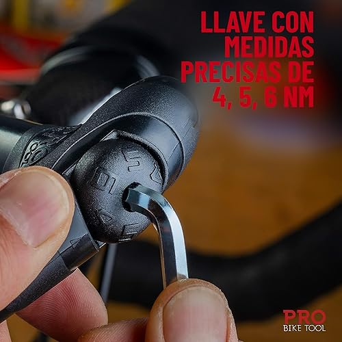 Miniatura 3 de PRO BIKE TOOL Juego de llaves dinamométricas ajustables  4, 5, 6 NM  Multiherramienta de calidad de tienda para uso doméstico  Incluye 3, 4, 0.197