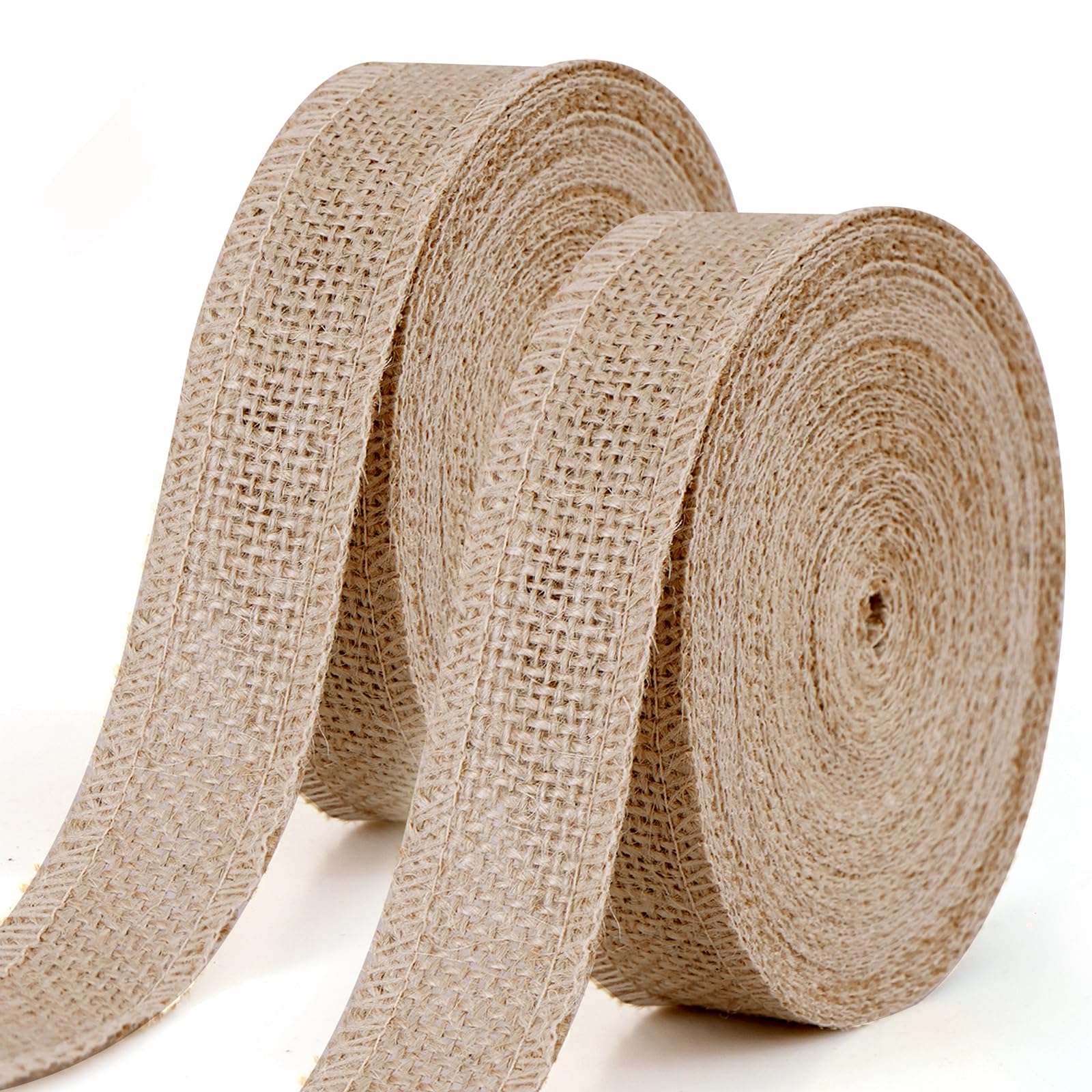GXFCING Hessian Ribbon 25mm x 20 Meters