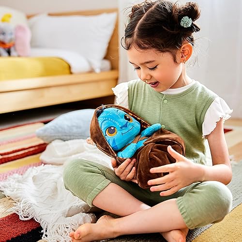 Disney Tienda oficial de Avatar - Peluche Na'vi Baby en Swaddle - Diseño auténtico de 10 pulgadas de la colección Babies - Perfecto para los
