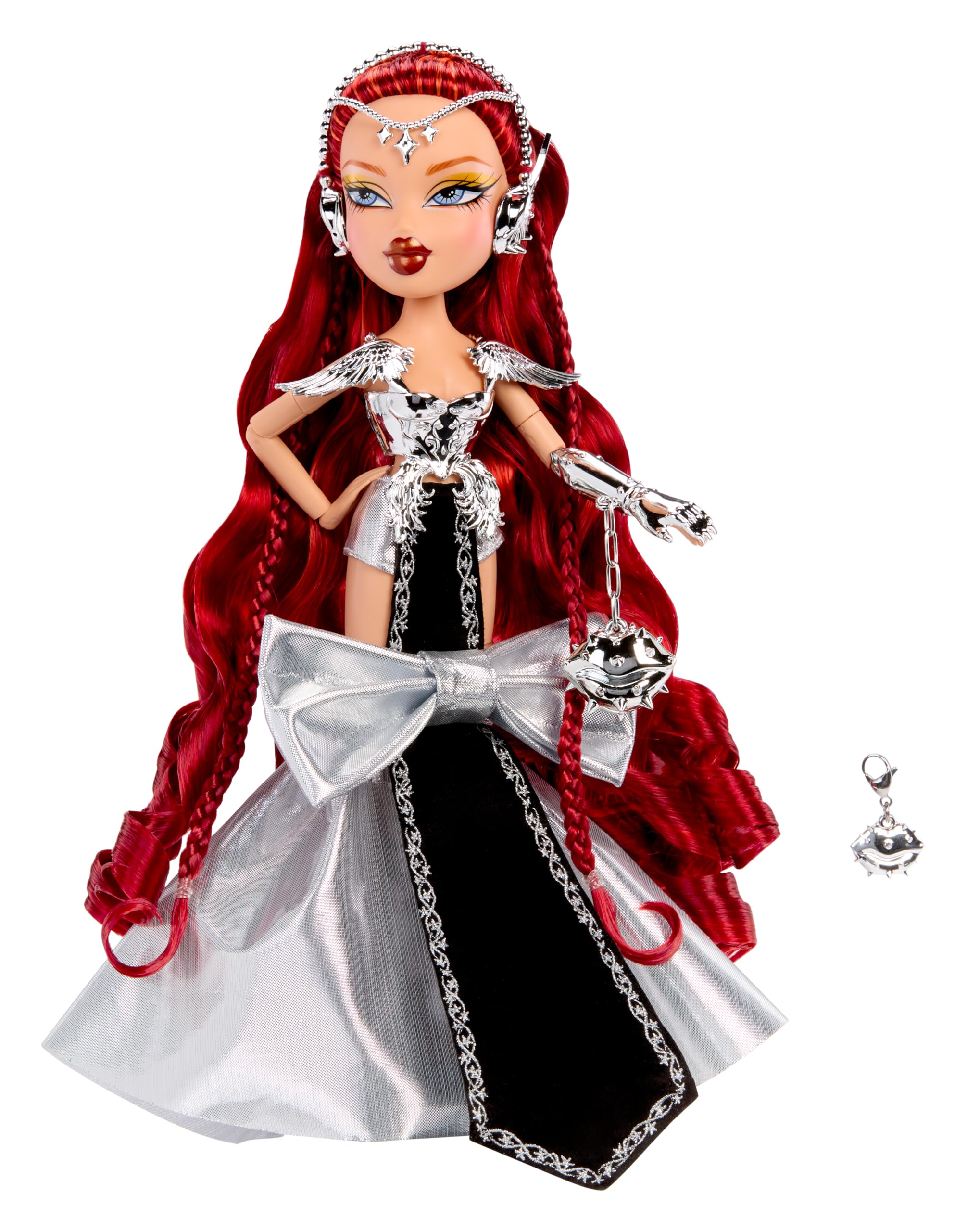 Bratz Bratzaversary Gaia lalka kolekcjonerska 25-lecia z ubrankiem akcesoriami opakowaniem ekspozycyjnym podstawką