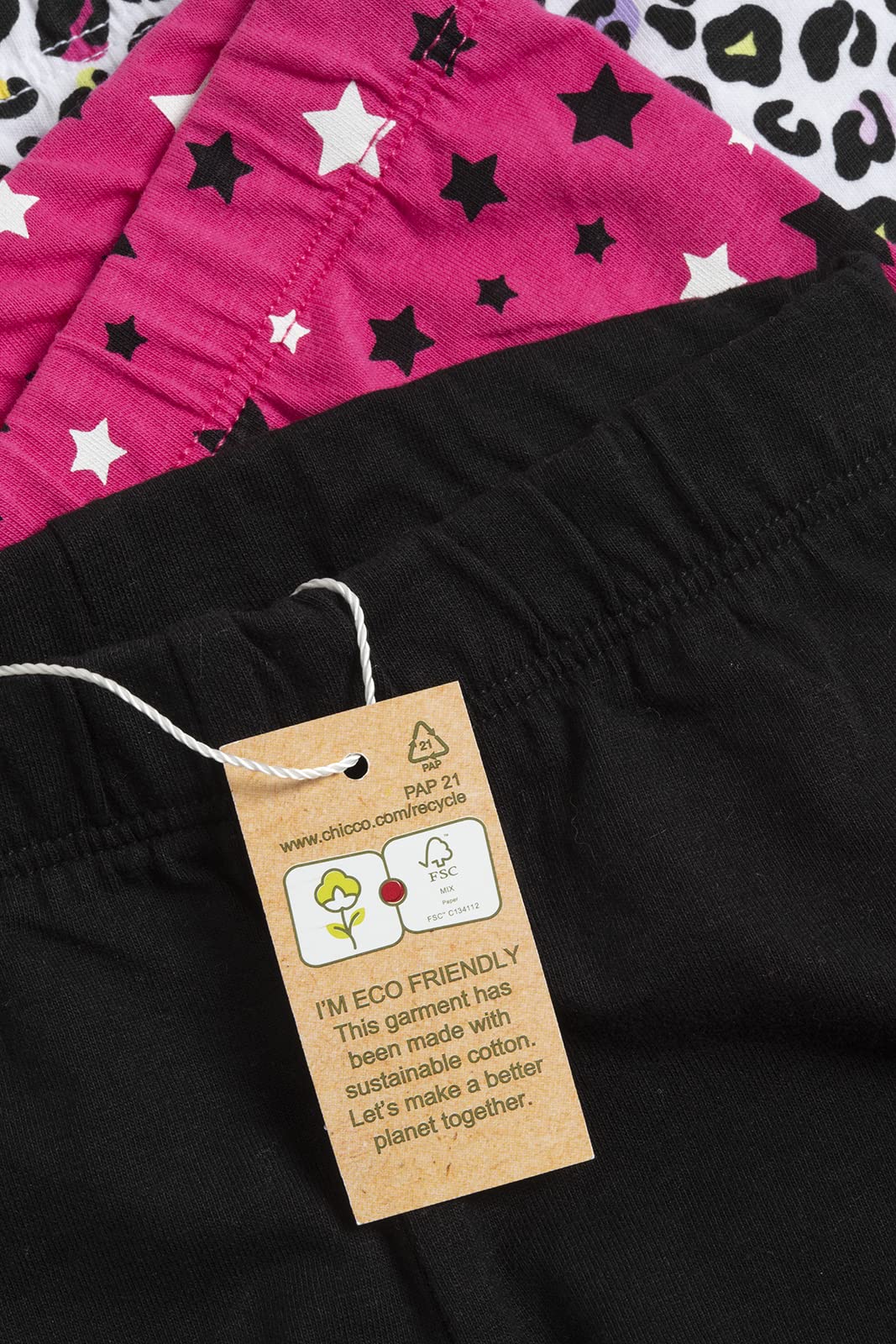 Chicco Set di Leggings in cotone, Bambine e ragazze