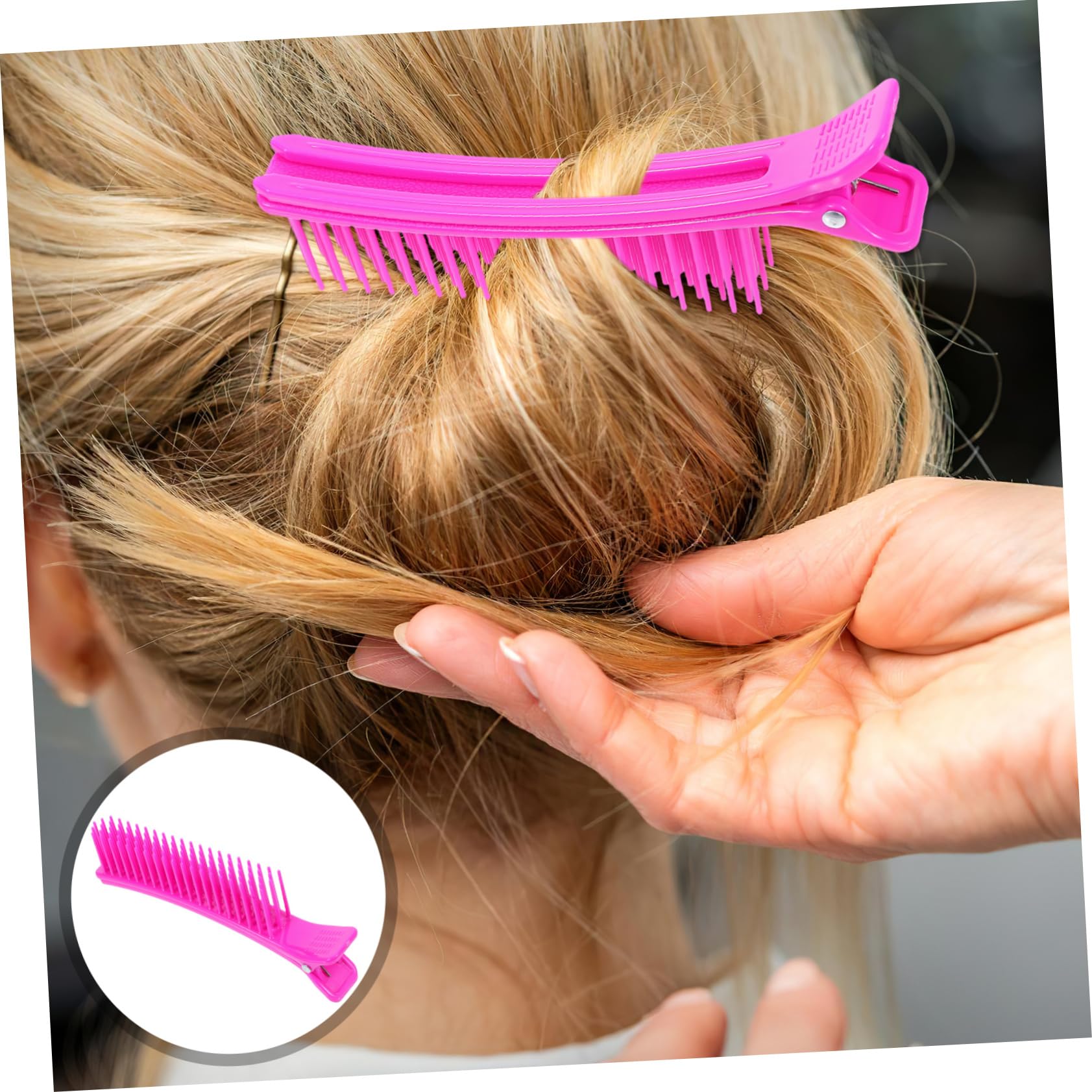 16 Pezzi Pinze per con Pettine Integrato Antiscivolo per Styling e Permanente Clip Sezionatrici Professionali per e Personale