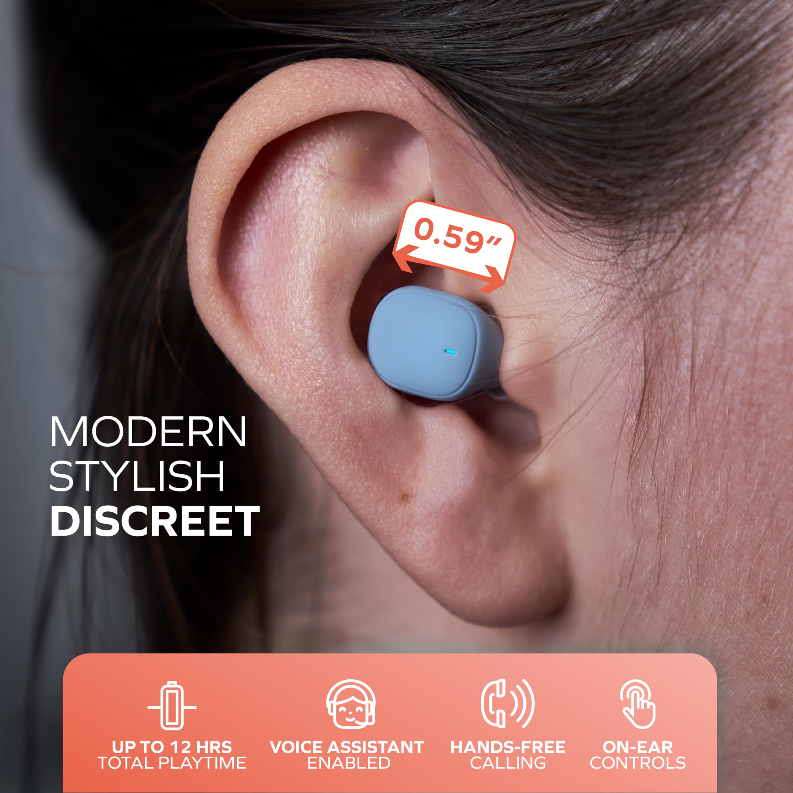 Snapklik.com : Coby Mini Wireless Earbuds Bluetooth 5.3 Headphones ...
