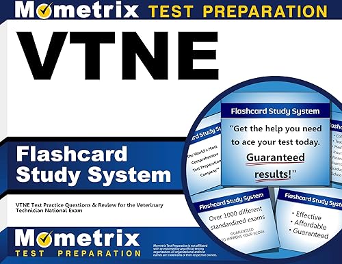 VTNE Flashcard Study System: VTNE Test Practice Questions &amp; Review for the Veterinary Technician National Exam (Cards)