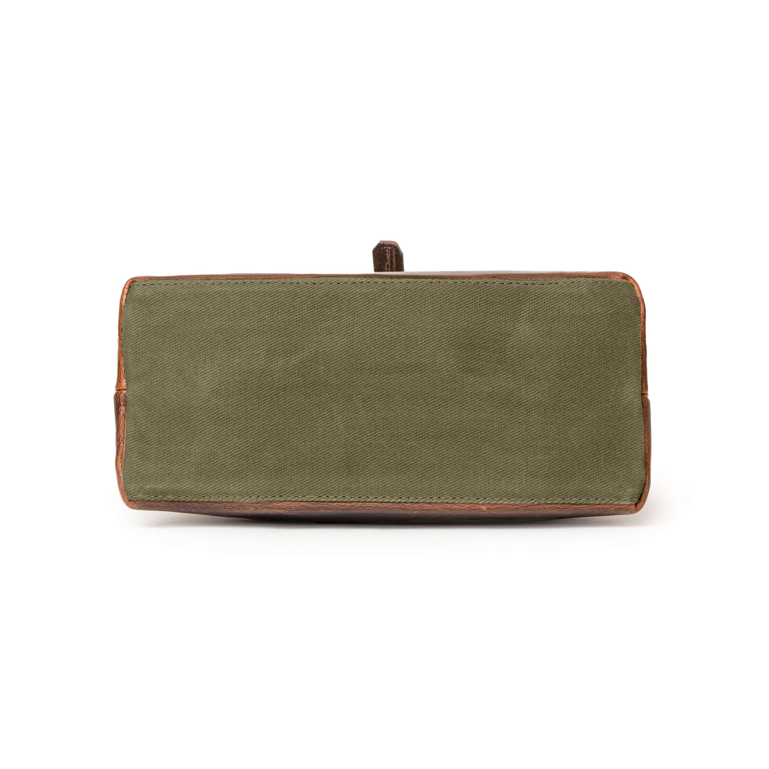 DRAKENSBERG Grande beauty case "Otis" in tela cerata, idrorepellente, espandibile, design roll-top, fino a 8 l, verde bosco