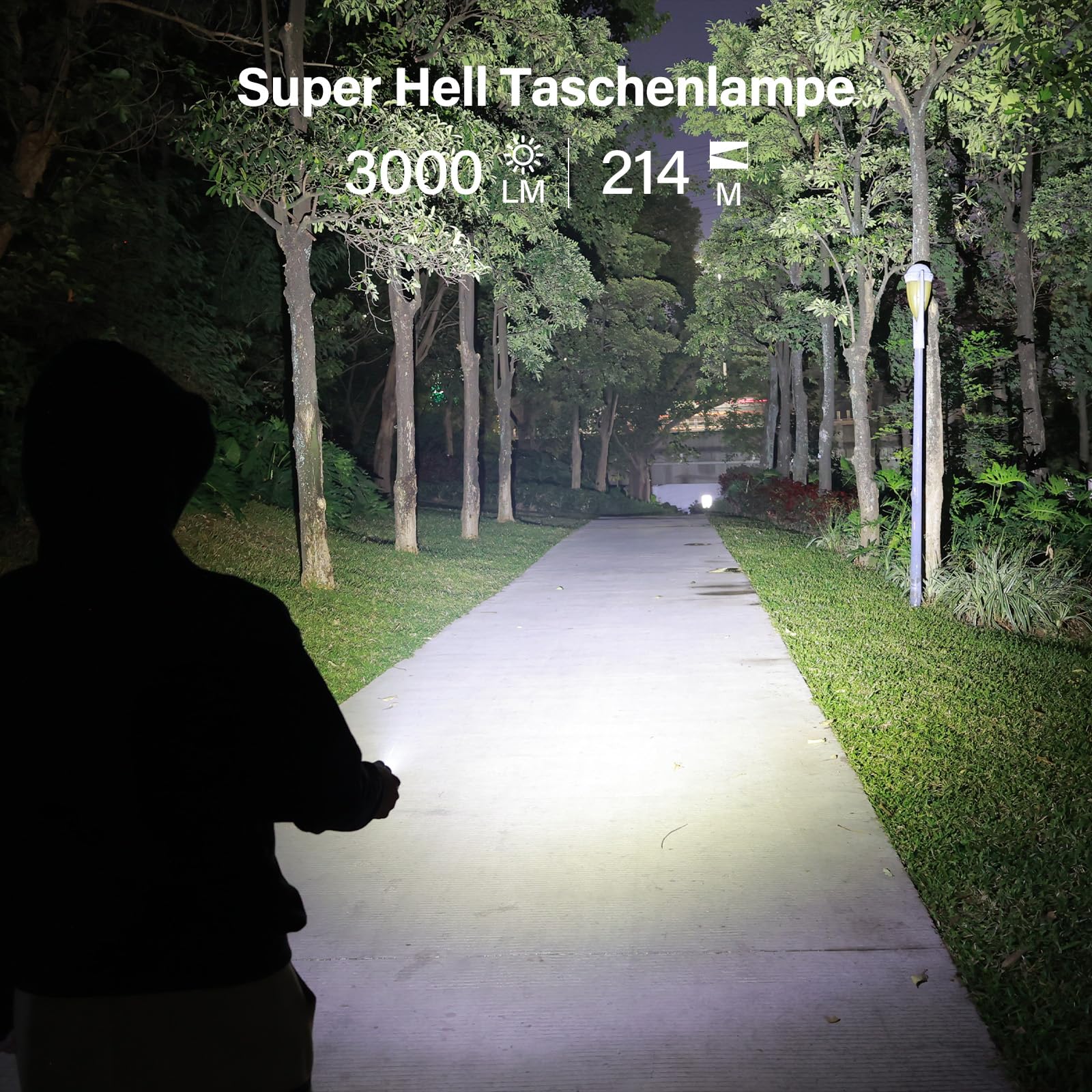 Sofirn SC29 Taschenlampe LED Aufladbar 3000lm, USB-C Aufladbar, EDC | Superhell, 3000 Lumen, USB-C Aufladbar, EDC Handleuchte, Kompakt, Outdoor, Sport, Wandern, Camping